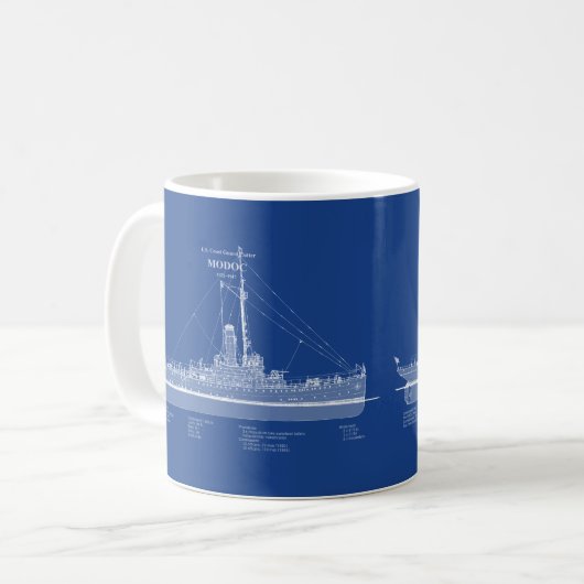 USCG Cutter Modoc wpg-46 - ABD Kaffeetasse (Vorderseite Links)