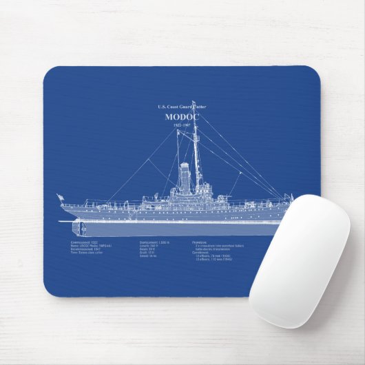 USCG Cutter Modoc wpg-46 - ABD Mousepad (Mit Mouse)