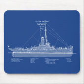 USCG Cutter Modoc wpg-46 - ABD Mousepad (Vorne)