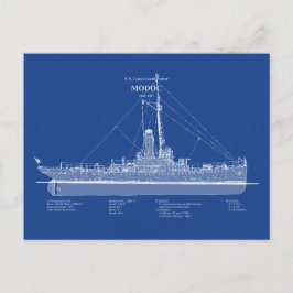 USCG Cutter Modoc wpg-46 - ABD Postkarte