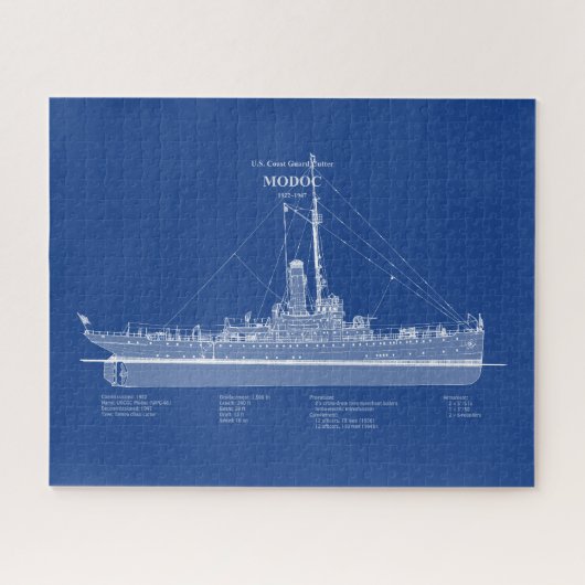 USCG Cutter Modoc wpg-46 - ABD Puzzle (Horizontal)