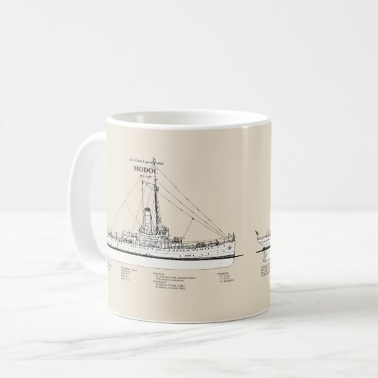 USCG Cutter Modoc wpg-46 - SBD Kaffeetasse (Vorderseite Links)