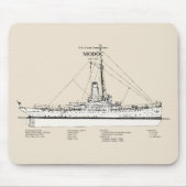 USCG Cutter Modoc wpg-46 - SBD Mousepad (Vorne)