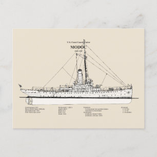 USCG Cutter Modoc wpg-46 - SBD Postkarte