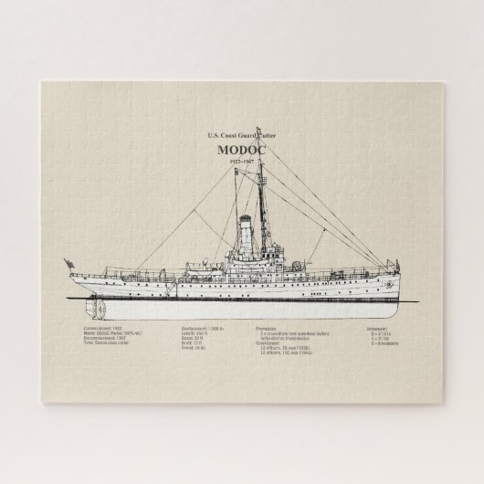 USCG Cutter Modoc wpg-46 - SBD Puzzle (Horizontal)