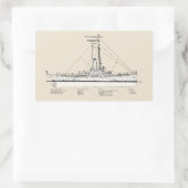 USCG Cutter Modoc wpg-46 - SBD Rechteckiger Aufkleber (Tasche)