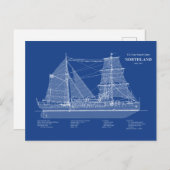 USCG Cutter Northland wpg-49 - ABD Postkarte (Vorne/Hinten)