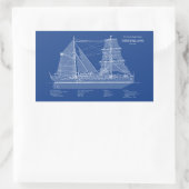 USCG Cutter Northland wpg-49 - ABD Rechteckiger Aufkleber (Tasche)