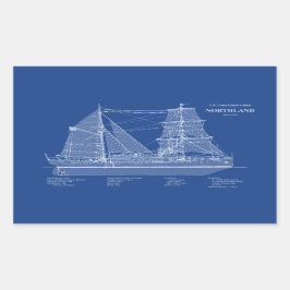 USCG Cutter Northland wpg-49 - ABD Rechteckiger Aufkleber