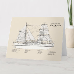 USCG Cutter Northland wpg-49 - SBD Dankeskarte