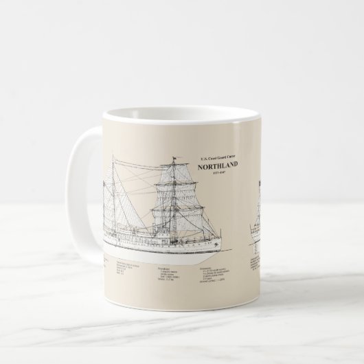 USCG Cutter Northland wpg-49 - SBD Kaffeetasse (Vorderseite Links)
