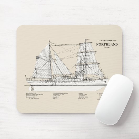 USCG Cutter Northland wpg-49 - SBD Mousepad (Mit Mouse)