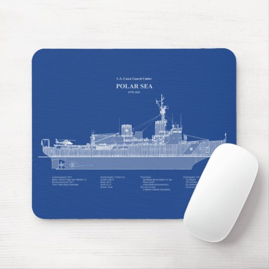 USCG Cutter Polar Sea Waggb-11 - ABD Mousepad (Mit Mouse)