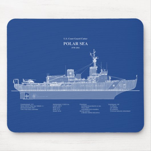 USCG Cutter Polar Sea Waggb-11 - ABD Mousepad (Vorne)