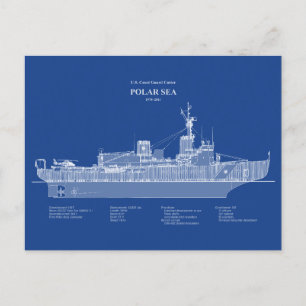 USCG Cutter Polar Sea Waggb-11 - ABD Postkarte
