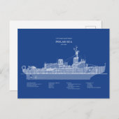 USCG Cutter Polar Sea Waggb-11 - ABD Postkarte (Vorne/Hinten)
