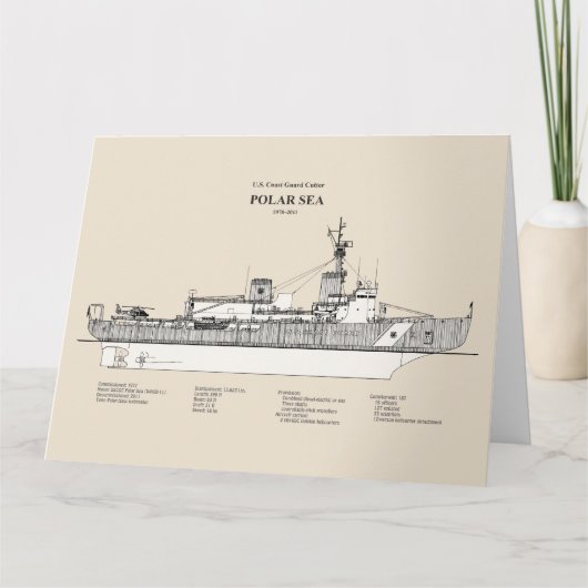 USCG Cutter Polar Sea Waggb-11 - SBD Dankeskarte (Vorderseite)