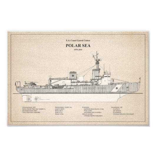 USCG Cutter Polar Sea Waggb-11 - SBD Fotodruck (Vorne)