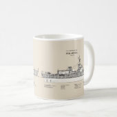 USCG Cutter Polar Sea Waggb-11 - SBD Kaffeetasse (VorderseiteRechts)