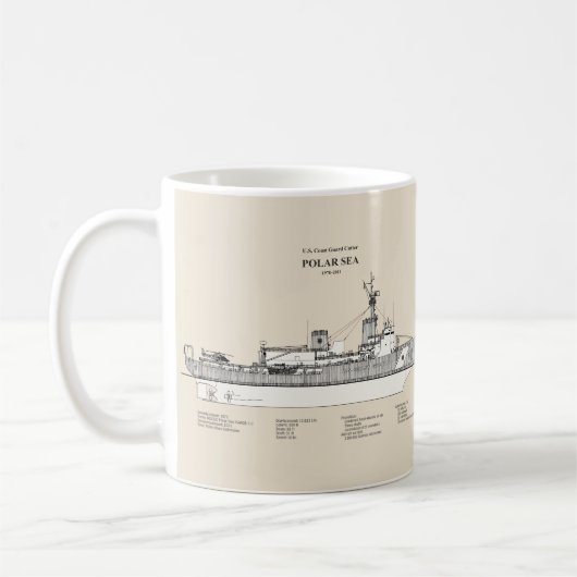 USCG Cutter Polar Sea Waggb-11 - SBD Kaffeetasse (Links)