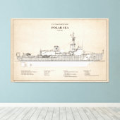 USCG Cutter Polar Sea Waggb-11 - SBD Leinwanddruck (Insitu (Holzboden))