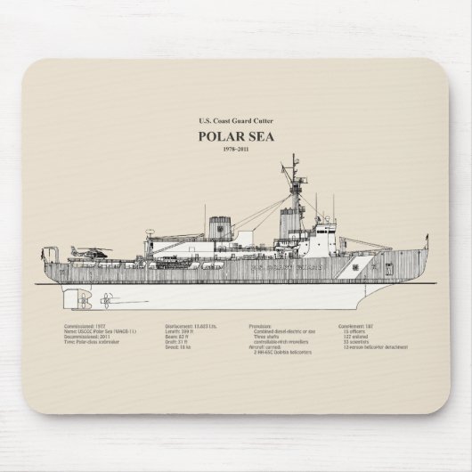 USCG Cutter Polar Sea Waggb-11 - SBD Mousepad (Vorne)