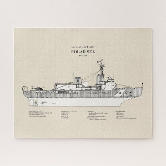 USCG Cutter Polar Sea Waggb-11 - SBD Puzzle (Horizontal)