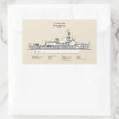 USCG Cutter Polar Sea Waggb-11 - SBD Rechteckiger Aufkleber (Tasche)