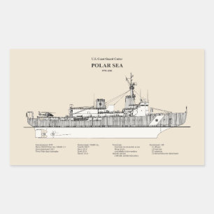 USCG Cutter Polar Sea Waggb-11 - SBD Rechteckiger Aufkleber