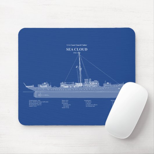 USCG Cutter Sea Cloud wpg-284 - ABD Mousepad (Mit Mouse)