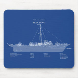 USCG Cutter Sea Cloud wpg-284 - ABD Mousepad