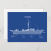 USCG Cutter Sea Cloud wpg-284 - ABD Postkarte (Vorne/Hinten)