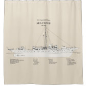 USCG Cutter Sea Cloud wpg-284 - SBD Duschvorhang (Vorderseite)