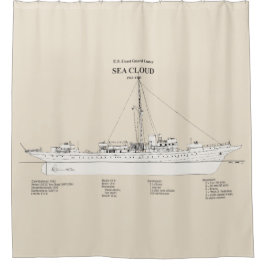 USCG Cutter Sea Cloud wpg-284 - SBD Duschvorhang