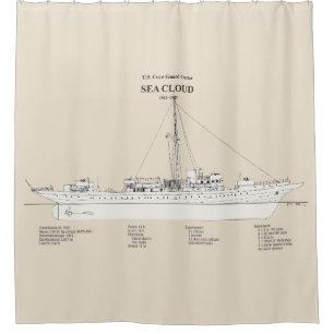 USCG Cutter Sea Cloud wpg-284 - SBD Duschvorhang