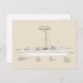 USCG Cutter Sea Cloud wpg-284 - SBD Postkarte (Vorne/Hinten)