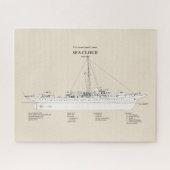 USCG Cutter Sea Cloud wpg-284 - SBD Puzzle (Horizontal)