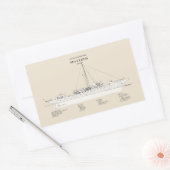 USCG Cutter Sea Cloud wpg-284 - SBD Rechteckiger Aufkleber (Umschlag)