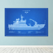 USCG Cutter Spar wlb-206 - ABD Leinwanddruck (Insitu (Holzboden))