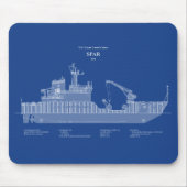 USCG Cutter Spar wlb-206 - ABD Mousepad (Vorne)