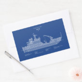 USCG Cutter Spar wlb-206 - ABD Rechteckiger Aufkleber (Umschlag)