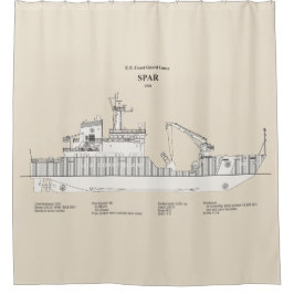 USCG Cutter Spar wlb-206 - SBD Duschvorhang