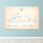 USCG Cutter Spar wlb-206 - SBD Leinwanddruck (Insitu (Holzboden))