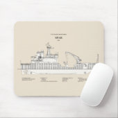 USCG Cutter Spar wlb-206 - SBD Mousepad (Mit Mouse)