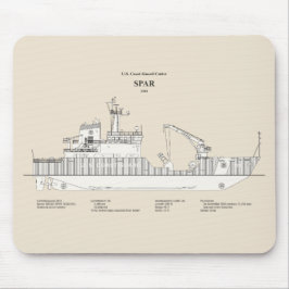 USCG Cutter Spar wlb-206 - SBD Mousepad