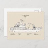 USCG Cutter Spar wlb-206 - SBD Postkarte (Vorne/Hinten)