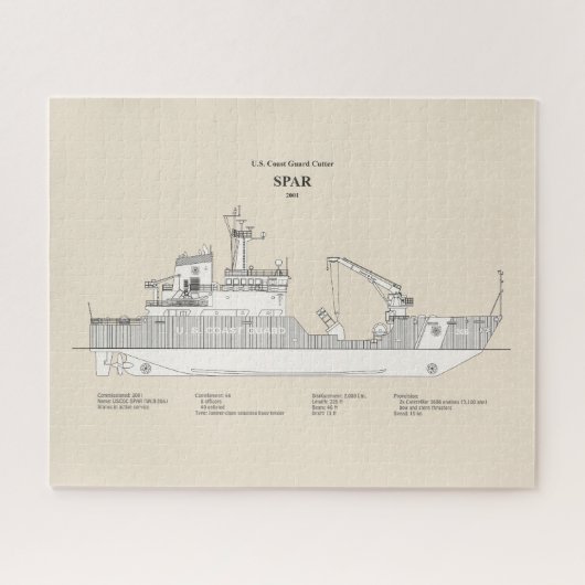 USCG Cutter Spar wlb-206 - SBD Puzzle (Horizontal)