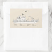 USCG Cutter Spar wlb-206 - SBD Rechteckiger Aufkleber (Tasche)