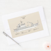 USCG Cutter Spar wlb-206 - SBD Rechteckiger Aufkleber (Umschlag)