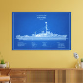 USCG Cutter Spencer wpg-36 - ABD Leinwanddruck (Insitu (Wohnzimmer))